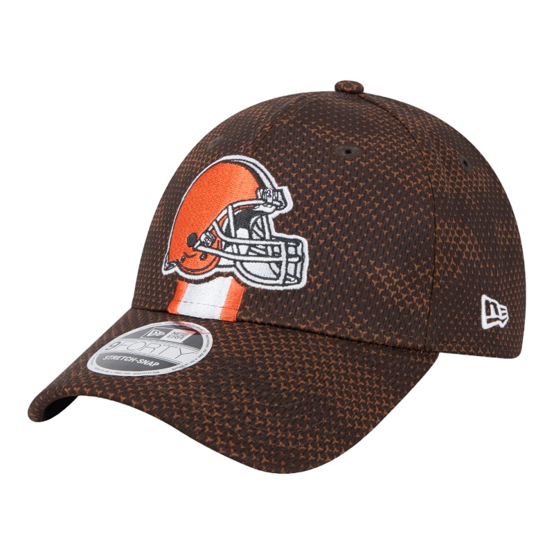 Cleveland Browns Brown 2024 NFL Sideline New Era 9FORTY Stretch-Snap Hat