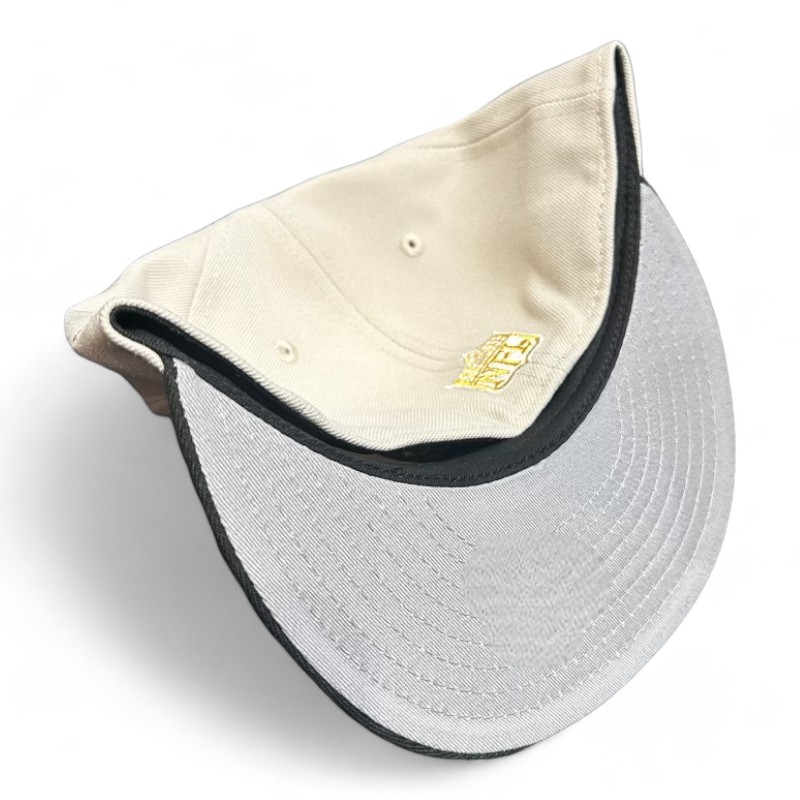 San Francisco 49ers Stone Gray and Black 60 Seasons Patch UV NFL 59FIFTY Fitted Hat