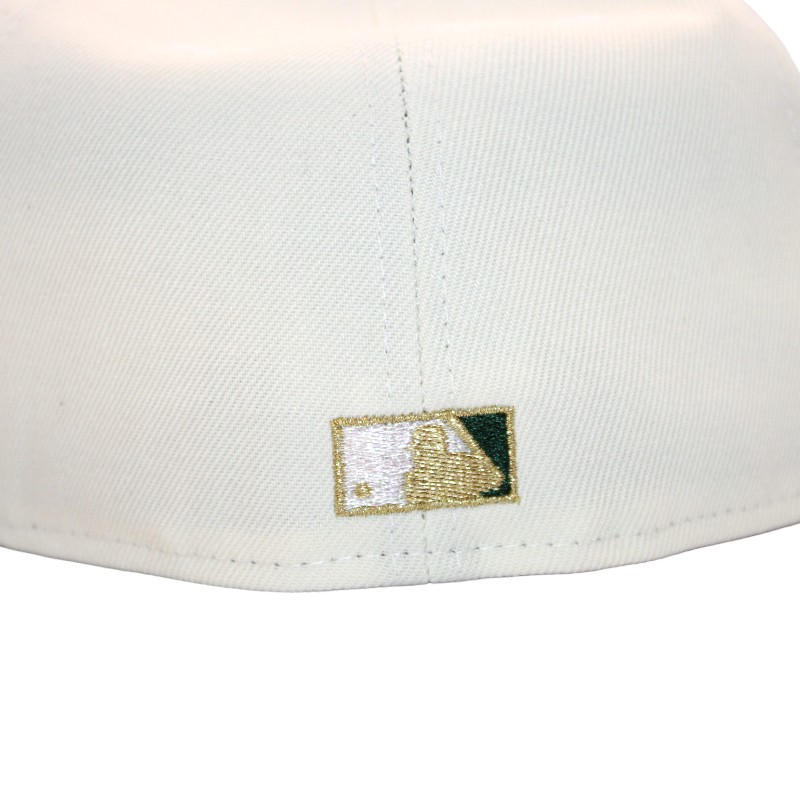 Oakland Athletics Cream and Green "FHN DPM FittedHat Pack" 1989 Battle of The Bay Patch Gray UV New Era 59Fifty Fitted Hat