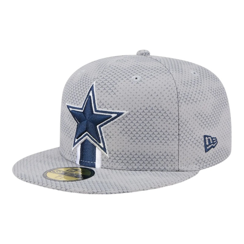Dallas Cowboys New Era 2024 NFL Gray Sideline 59FIFTY Fitted Hat