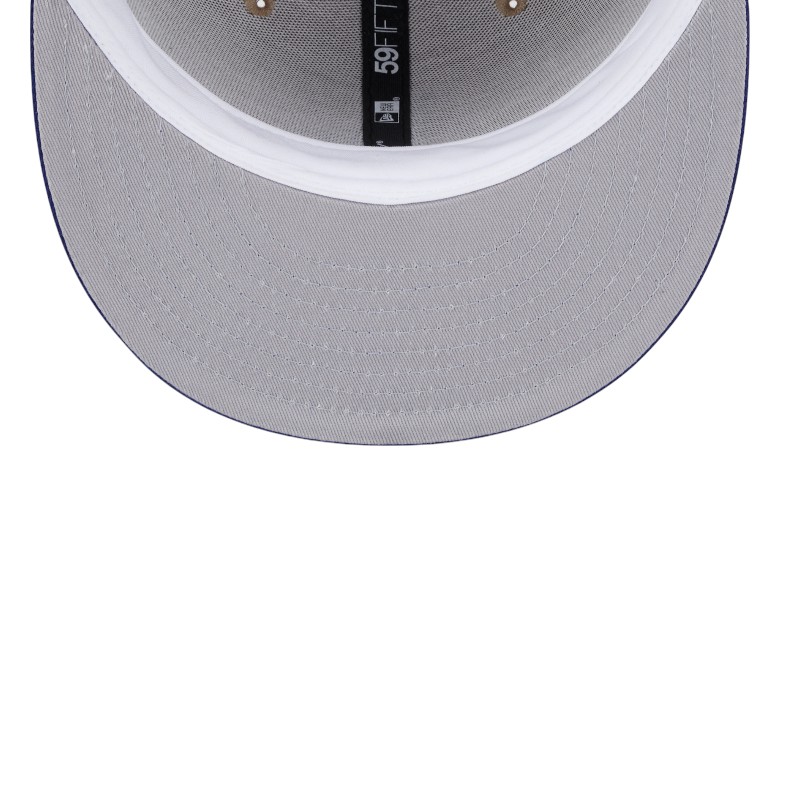 Los Angeles Dodgers Camel Brown and Royal Blue D Logo New Era 59FIFTY Fitted Hat