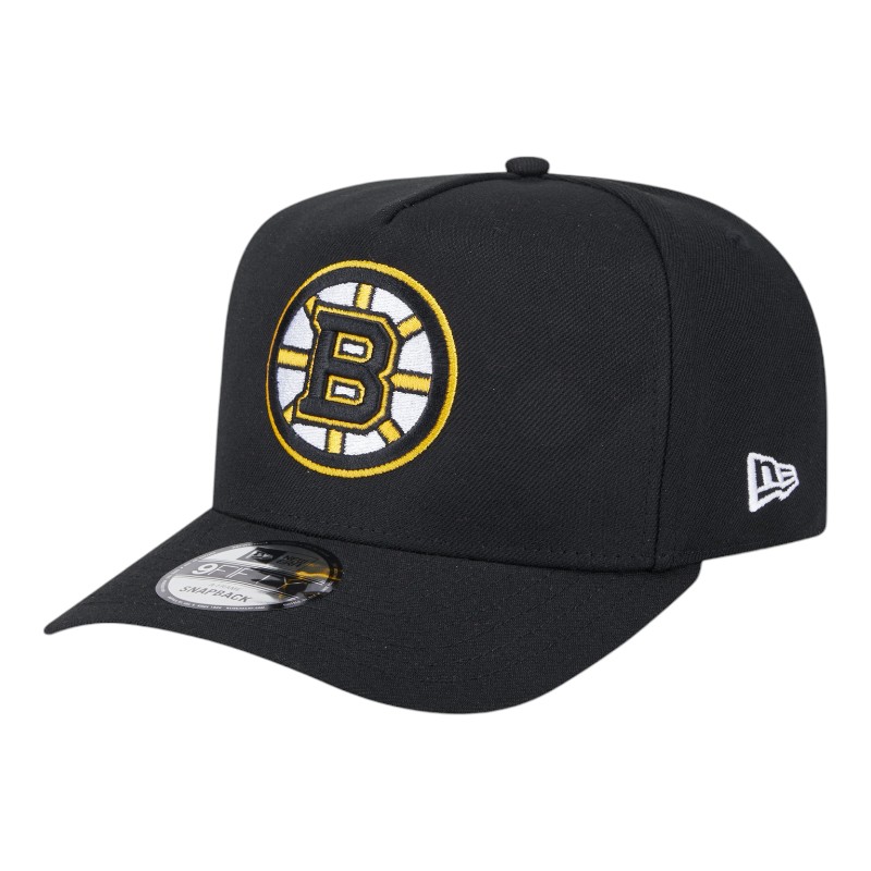Boston Bruins Black NHL New Era 9FIFTY A-Frame Snapback Hat