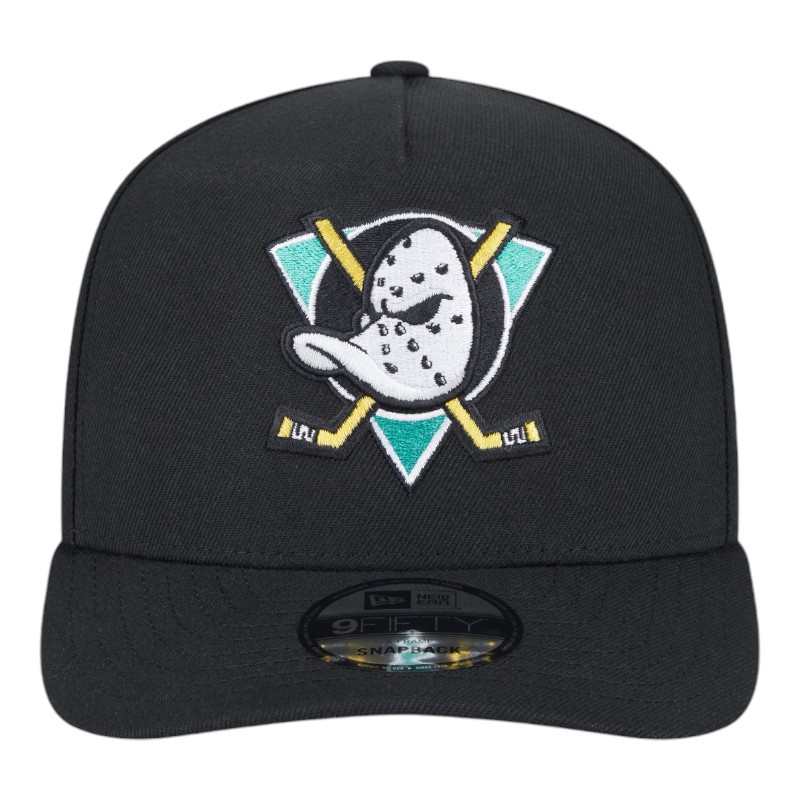 Anaheim Ducks Black NHL New Era 9FIFTY A-Frame Snapback Hat
