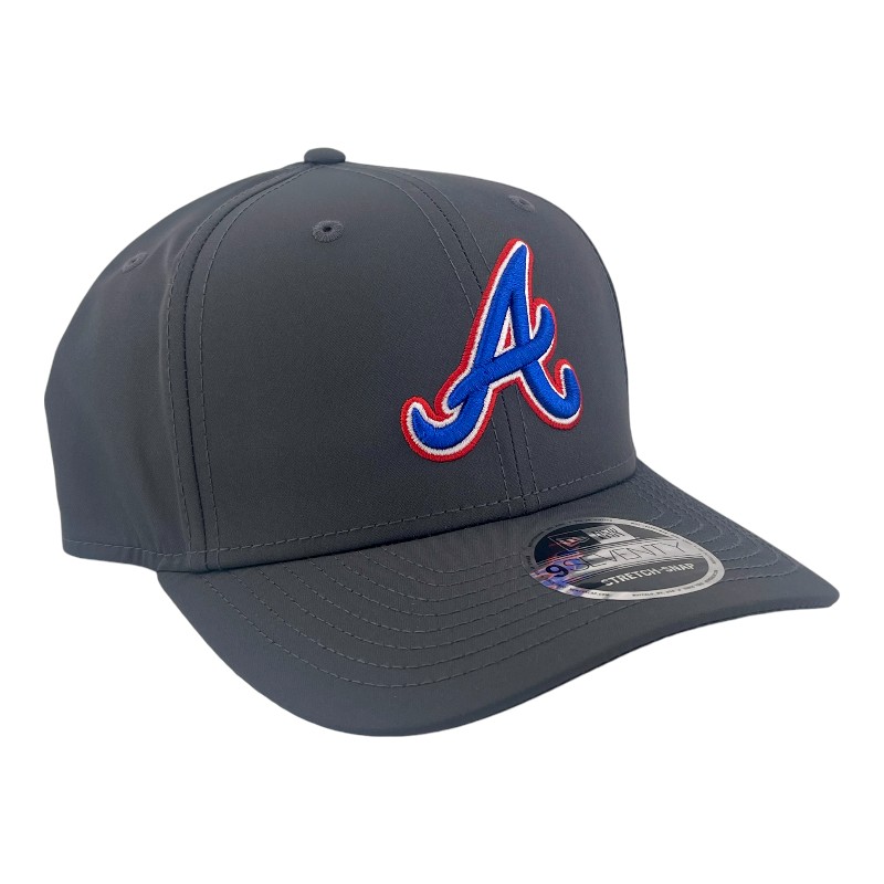 Atlanta Braves Dark Gray New Era 9SEVENTY Stretch Snapback Hat