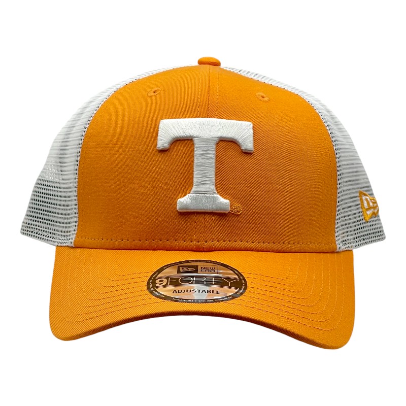 Tennessee Volunteers Orange White Mesh Back New Era 9FORTY Snapback Hat