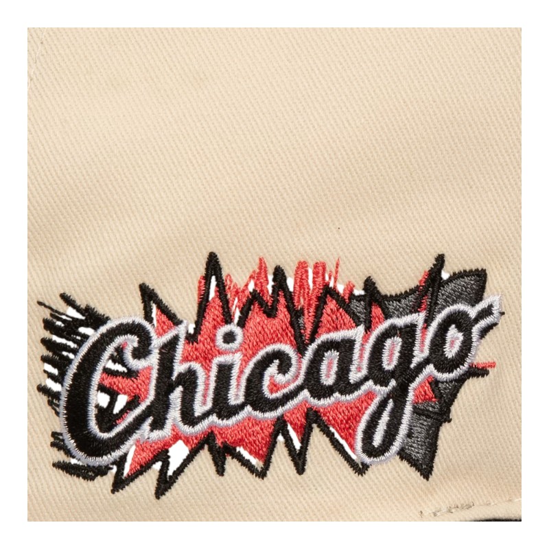 Chicago White Sox Cream Pro Pinch Fit Mitchell & Ness Snapback Hat