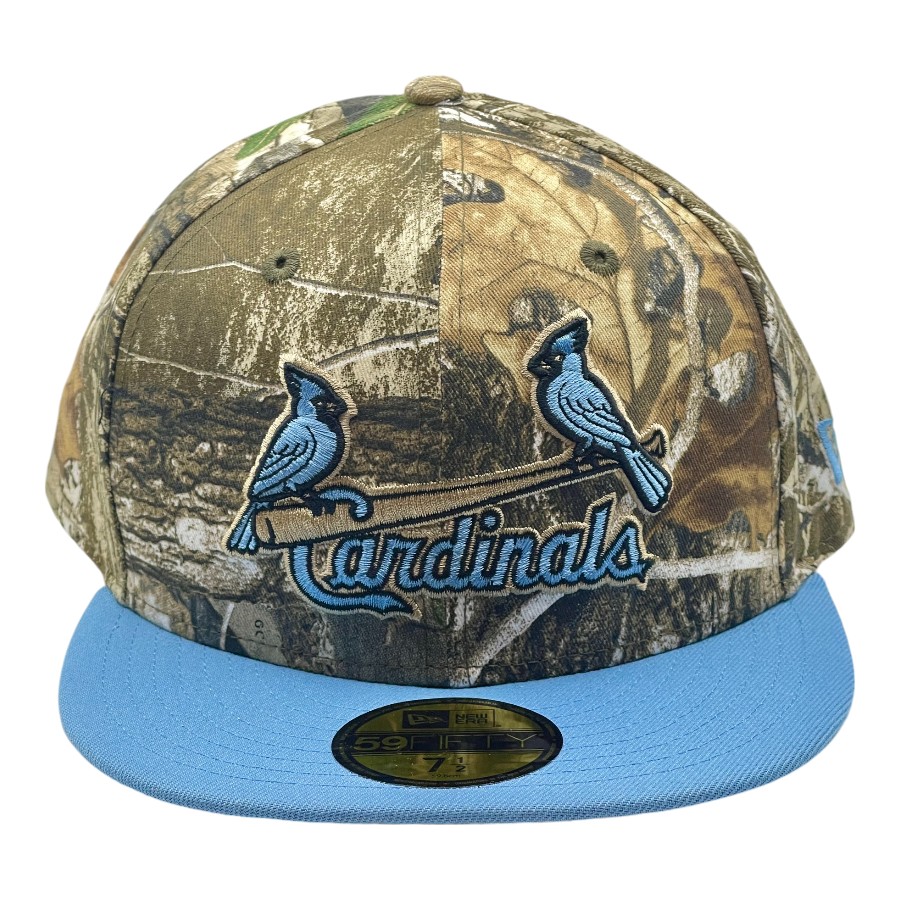 St. Louis Cardinals Realtree and Light Blue Black UV New Era 59FIFTY Fitted Hat