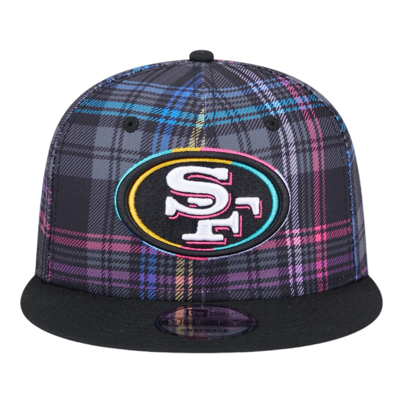 San Francisco 49ers 2024 NFL Crucial Catch Plaid New Era 9FIFTY Snapback Hat