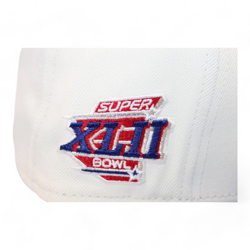 New York Giants Cream and Blue "DPM NFL Pack" Super Bowl XLII Patch Gray UV Era 59Fifty Fitted Hat
