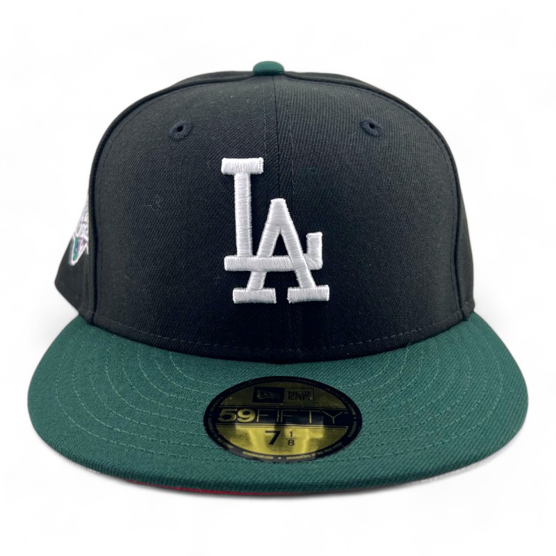 Los Angeles Dodgers Black and Dark Green "Viva La Independencia" Scarlet Red UV New Era 59FIFTY Fitted Hat