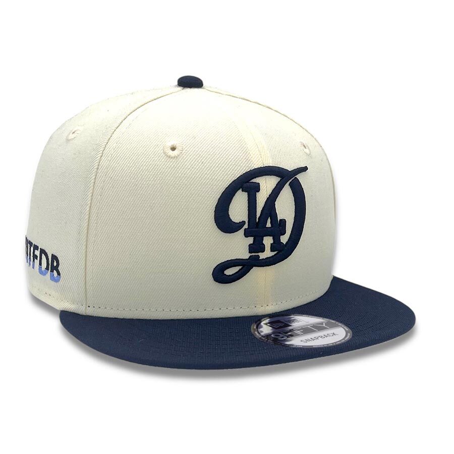 Los Angeles Dodgers Chrome and Navy City Connect ITFDB Patch New Era 9FIFTY Snapback Hat
