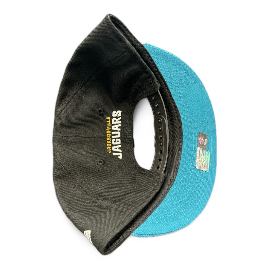 Youth Jacksonville Jaguars Black and Teal New Era 9FIFTY Snapback Hat