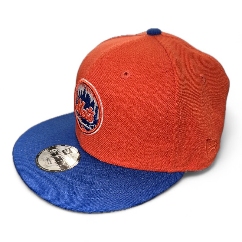 Youth New York Mets Orange and Royal Blue New Era 9FIFTY Snapback Hat