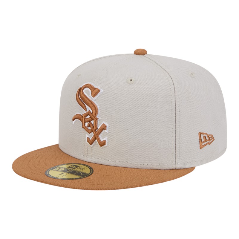 Chicago White Sox Khaki Brown Color Pack Gray UV New Era 59FIFTY Fitted Hat