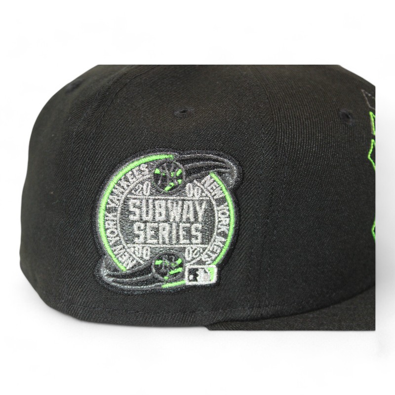 New York Yankees Black and Green "DPM Fitted Hat Pack" Subway Series Patch Gray UV Era 59Fifty