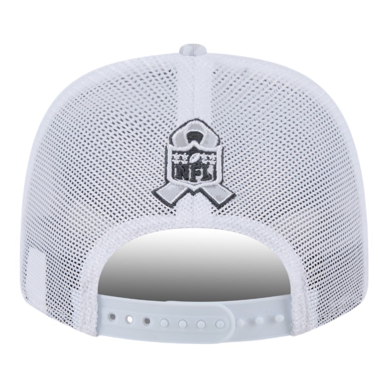 Los Angeles Chargers White Digital Camo 2024 NFL Salute to Service New Era 9SEVENTY Trucker Snapback Hat