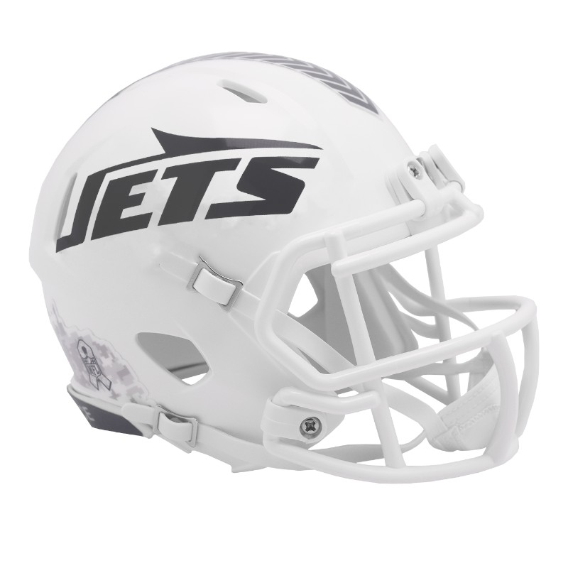 New York Jets 2024 Salute To Service Riddell Speed Mini Helmet