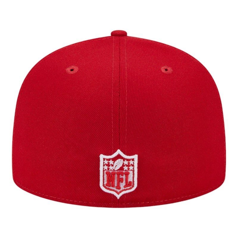 Kansas City Chiefs Scarlet Red Super Bowl LIV Patch Gray UV NFL New Era 59FIFTY Fitted Hat