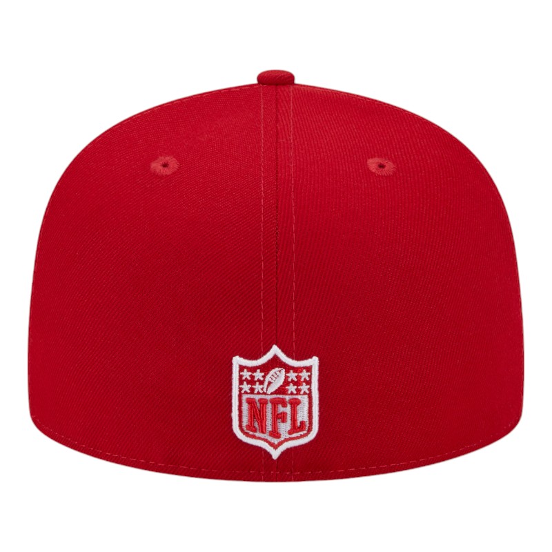 Tennessee Titans Scarlet Red 15 Years Patch Gray UV NFL New Era 59FIFTY Fitted Hat