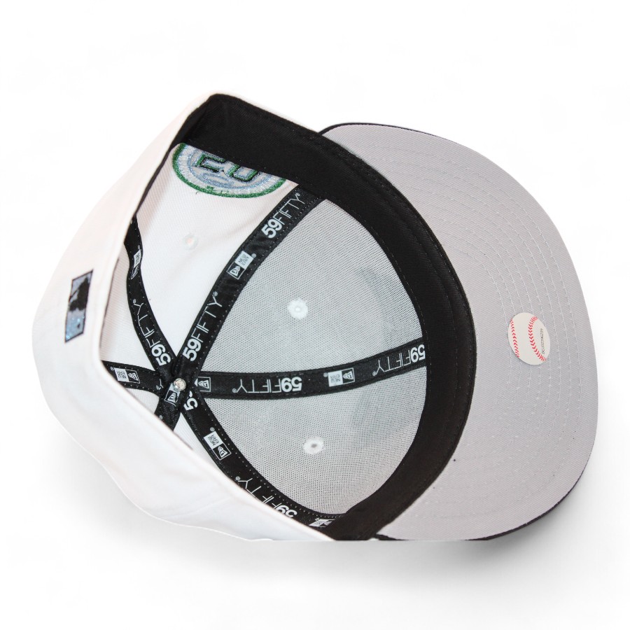 Los Angeles Angels White and Black "DPM Fam Pack" 50th Anniversary Patch Gray UV New Era 59Fifty Fitted Hat