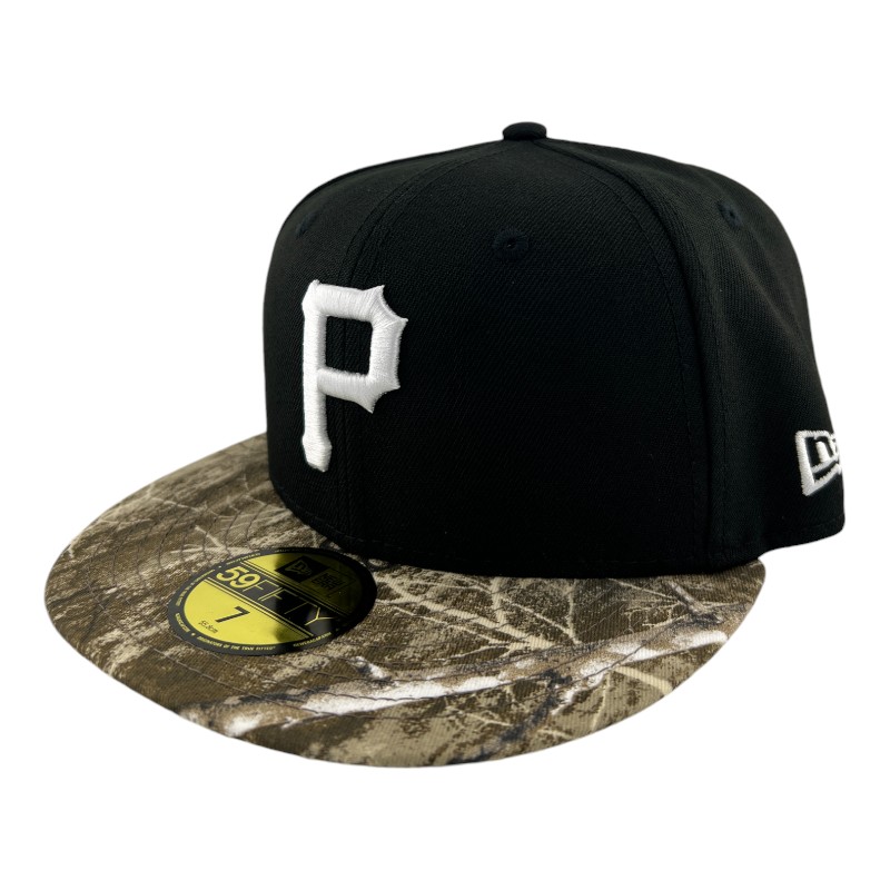 【US限定】NEW ERA 59FIFTY Pittsburgh Pirates Black & Camo 60745244_59FIFTYAF_RIPSTOPCAMO