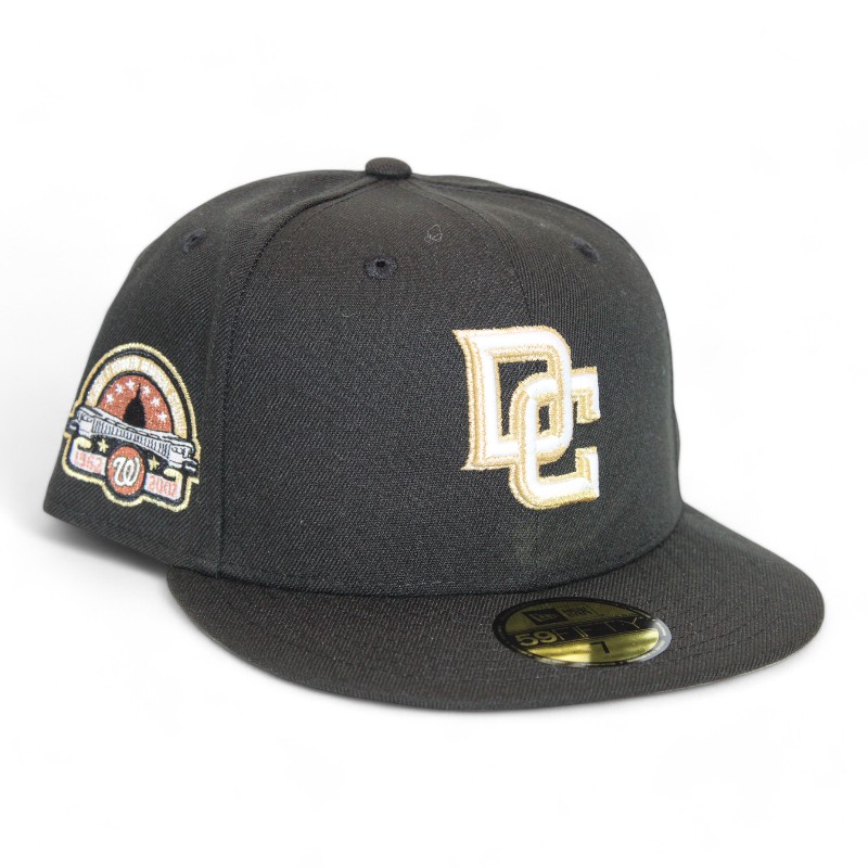 Washington Nationals Black "DPM FittedHat Pack" Robert F Kennedy Memorial Stadium Patch Gray UV New Era 59Fifty Fitted Hat