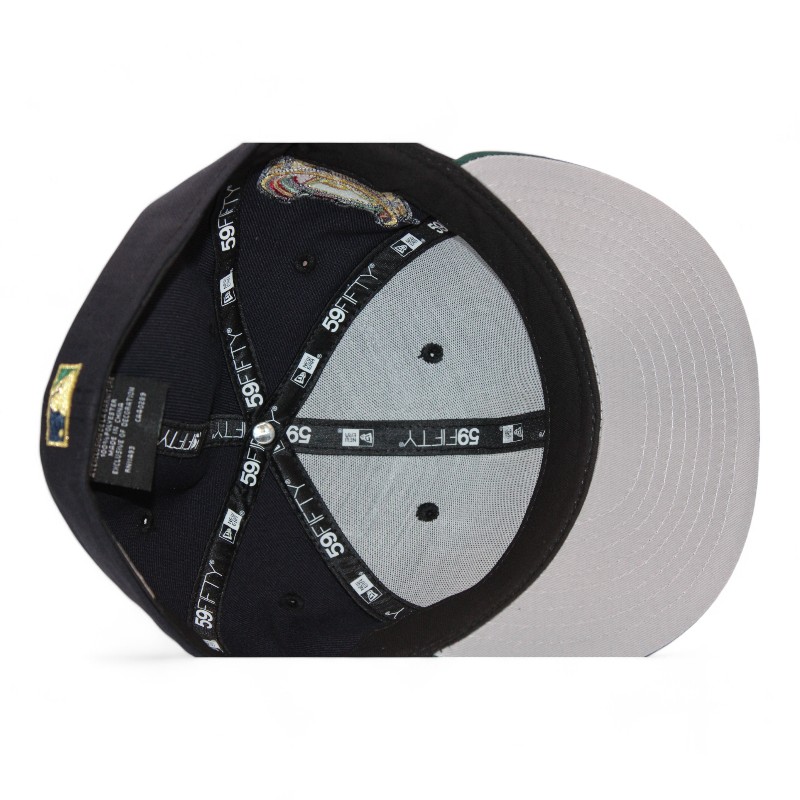 New York Mets Navy and Green "Roman Brims Pack" Shea Stadium Patch Gray UV Era 59Fifty Fitted Hat