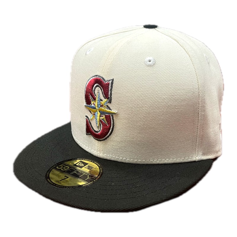 Seattle Mariners Chrome and Black "Miguel" 30th Anniversary Patch Gray UV New Era 59FIFTY Fitted Hat