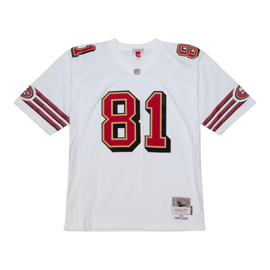 San Francisco 49ers Terrell Owens White 1996 Mitchell & Ness