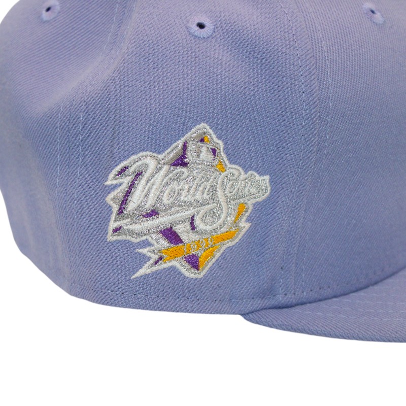 New York Yankees Lavender "DPM Pack" 1998 World Series Patch Gray UV Era 59Fifty Fitted Hat