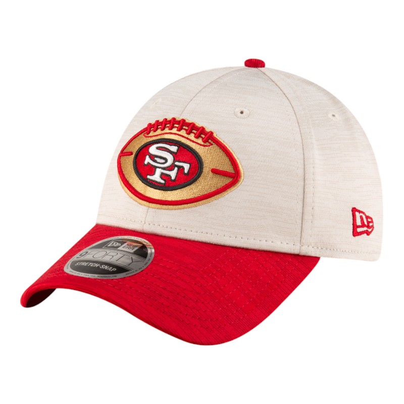 San Francisco 49ers 2024 Sideline Historic Stone New Era 9FORTY Adjustable Stretch Snap Hat