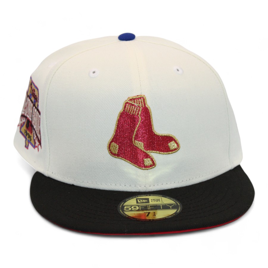 Boston Red Sox Cream and Black "HKBilly Hoops Pack" 1996 All Star Game Patch UV New Era 59Fifty Fitted Hat