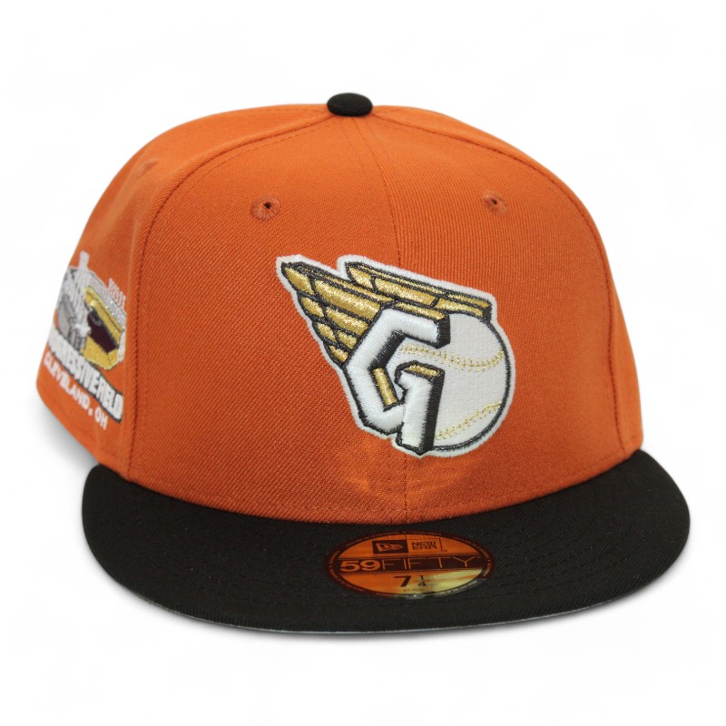 Cleveland Guardians Orange and Black "DPM Halloween Pack" Progressive Field Stadium Patch Gray UV New Era 59Fifty Fitted Hat
