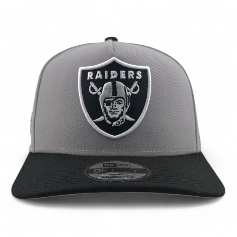 Las Vegas Raiders Gray & Black 2020 Inaugural Season Patch Gray UV New Era A-Frame Snapback Hat