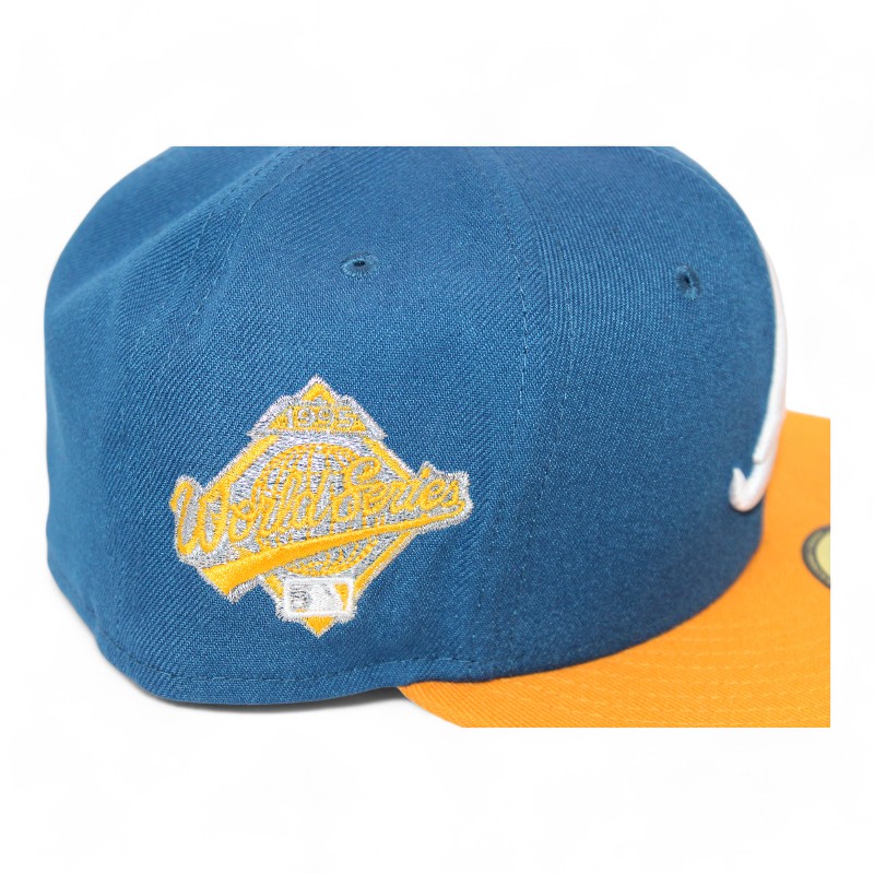 Atlanta Braves Royal Blue and Yellow "DPM Stock Pack" 1996 World Series Side Patch Gray UV New Era 59Fifty Fitted Hat