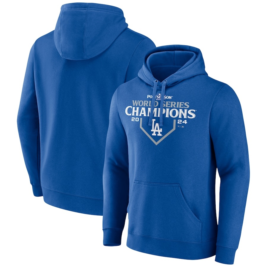 Los Angeles Dodgers Fanatics 2024 WS Champions Royal Blue Pullover Hoodie
