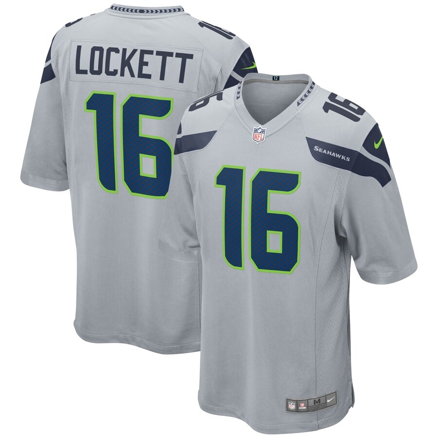 Youth Seattle Seahawks Tyler Lockett Gray Nike Game Jersey | Pro