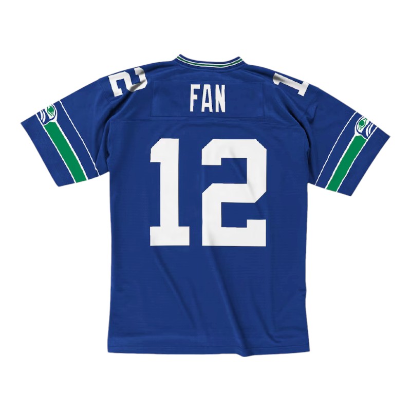 Seattle Seahawks 12 Fan Retro Royal Blue Throwback Mitchell & Ness Legacy Jersey