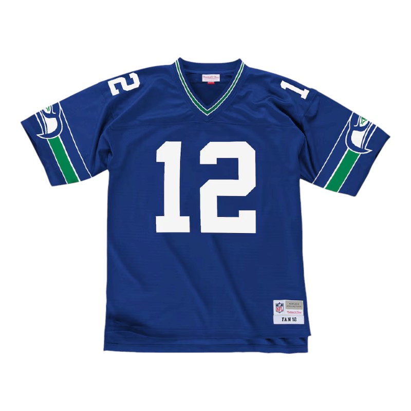 Seattle Seahawks 12 Fan Retro Royal Blue Throwback Mitchell & Ness Legacy Jersey