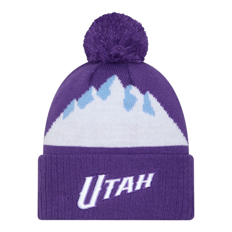 Utah Jazz Purple 2024-25 City Edition New Era Cuffed Knit Beanie Hat