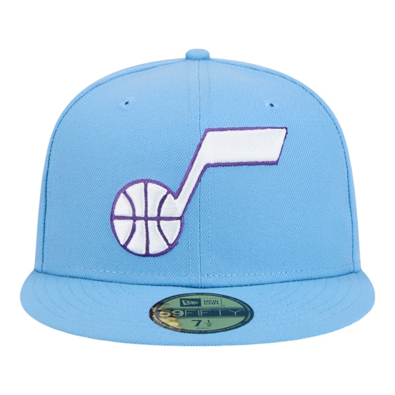 Utah Jazz Light Blue Alternate 2024-25 City Edition NBA New Era 59FIFTY Fitted Hat