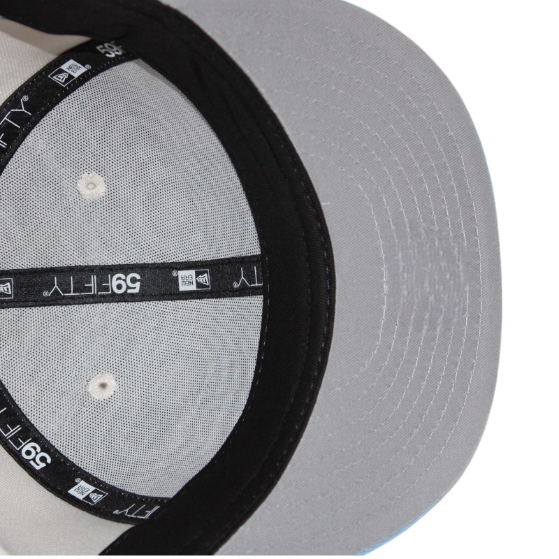 Toronto Blue Jays Stone and Icy "WorldwideFNM Pack" Maple Leaf Side Patch Gray UV New Era 59Fifty Fitted Hat