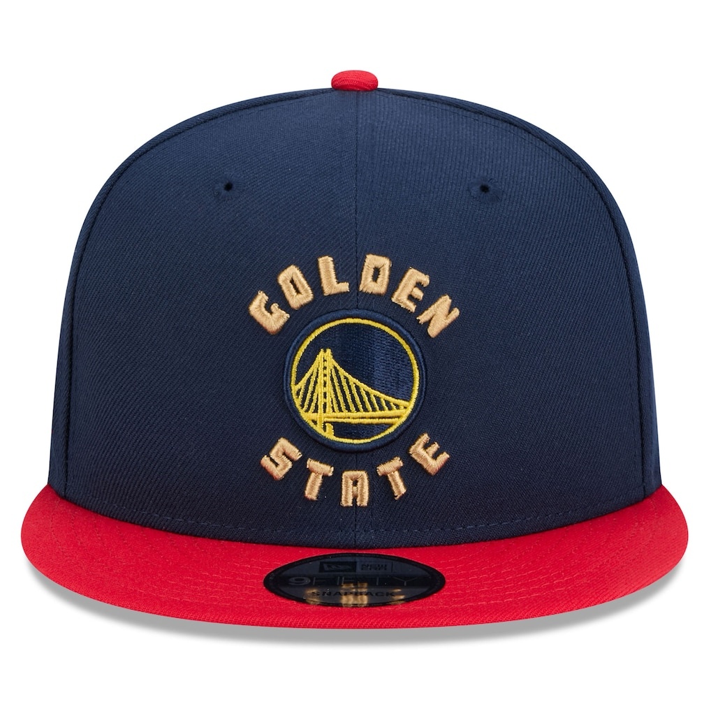 Golden State Warriors Navy and Red 2024-25 Alternate City Edition NBA New Era 9FIFTY Snapback Adjustable Hat