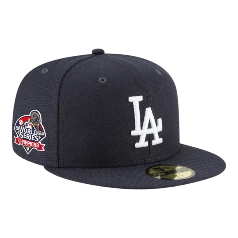Los Angeles Dodgers Navy 2024 WS Champs Patch Gray UV New Era