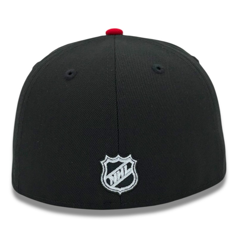 Detroit Red Wings Black and Gray UV New Era 59FIFTY Fitted Hat