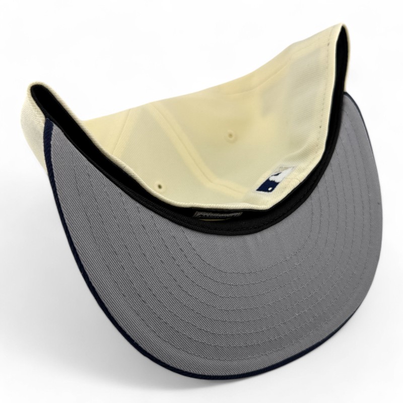 Cleveland Guardians Chrome and Navy 10th Anniversary Patch Gray UV New Era 59FIFTY Fitted Hat