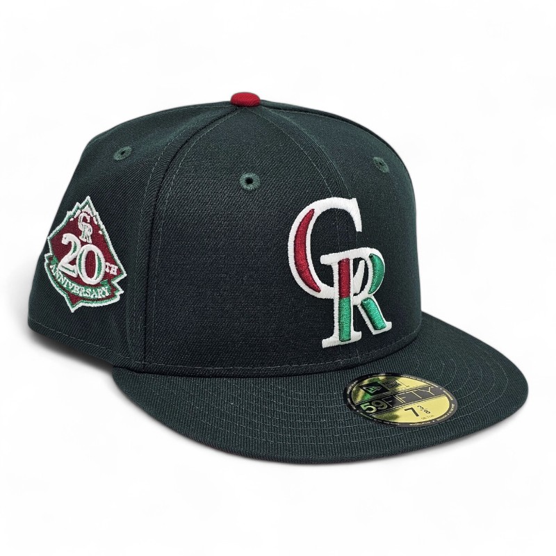 Colorado Rockies Green Leon the Lab 20th Anni Patch Red UV 59FIFTY Fitted Hat