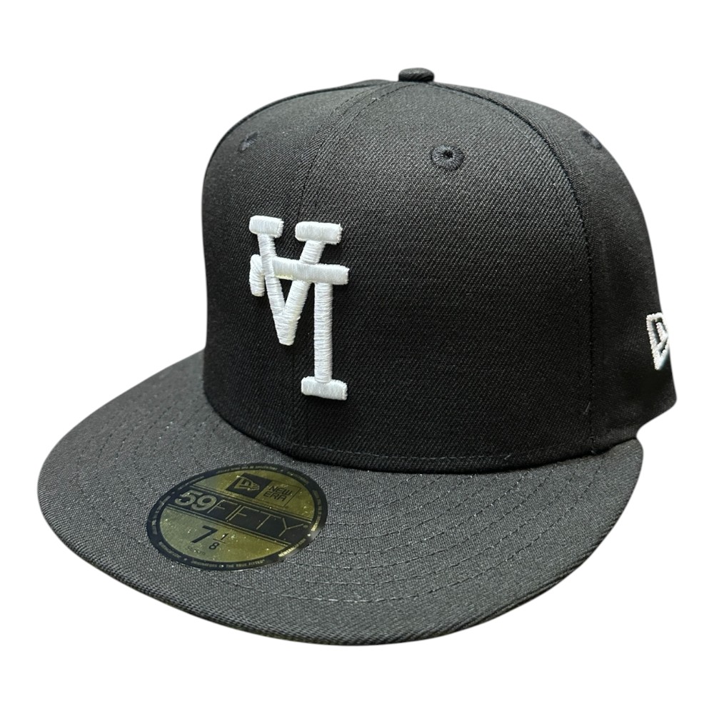 Los Angeles Dodgers Black and White Upside Down LA Gray UV 59FIFTY Fitted Hat