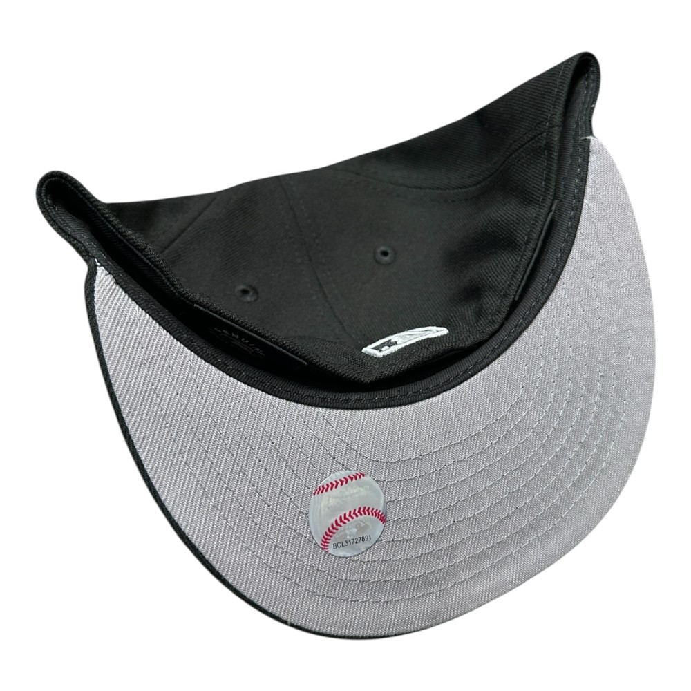 Los Angeles Dodgers Black and White Upside Down LA Gray UV 59FIFTY Fitted Hat