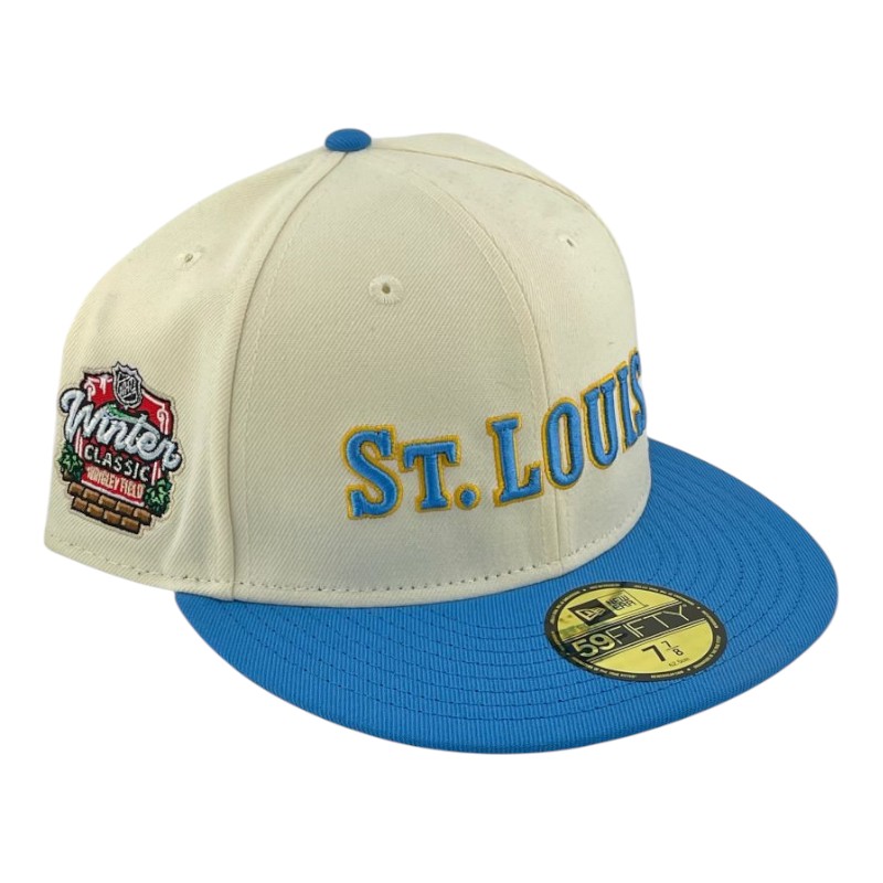 St. Louis Blues Chrome and Blue Winter Classic Patch UV New Era 59FIFTY Fitted Hat